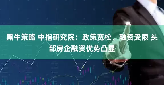 黑牛策略 中指研究院：政策宽松、融资受限 头部房企融资优势凸显